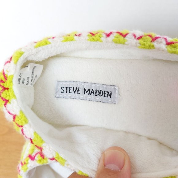 Steve Madden Multi-color Knit Slippers - Picture 7 of 9